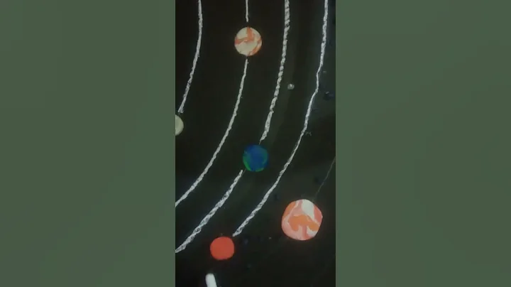 Solar system 3D model. Trending #shorts#art#easy#