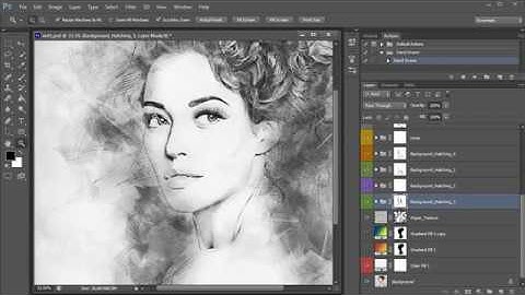 Hand Drawn Photoshop Action Tutorial