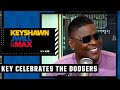 'Just get tired of winning all the time' 😎 Keyshawn wears shades to celebrate the Dodgers' win | KJM