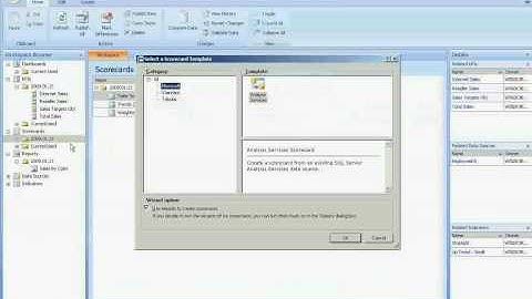 Creating Scorecard in PerformancePoint Server 2007