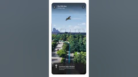 Google Maps immersive view in navigation