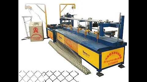 New double wire chain link machine output more than 250 square meters in an hour