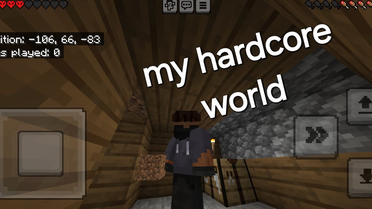 my minecraft hardcore world part 1 - YouTube