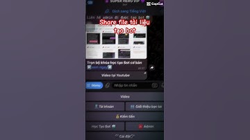 Share file tài liệu tạo bot #telegram #bot #bottelegram