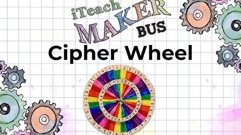 How to make a CIPHER WHEEL!