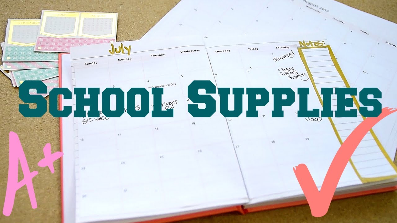 DIY School Supplies + Organization! Back to School 2017