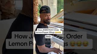 Jamie Foxx ordering wings from Wing Stop and found out there’s talent everywhere…