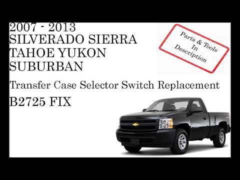 B2725 FIX Transfer Case Switch Replacement Service 4 Wheel Drive