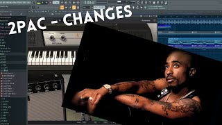 #14 2PAC CHANGES(90% accurate) full instrumental, FLstudio. #2pac