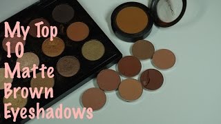 My Top 10 Matte Brown Eyeshadows For Crease