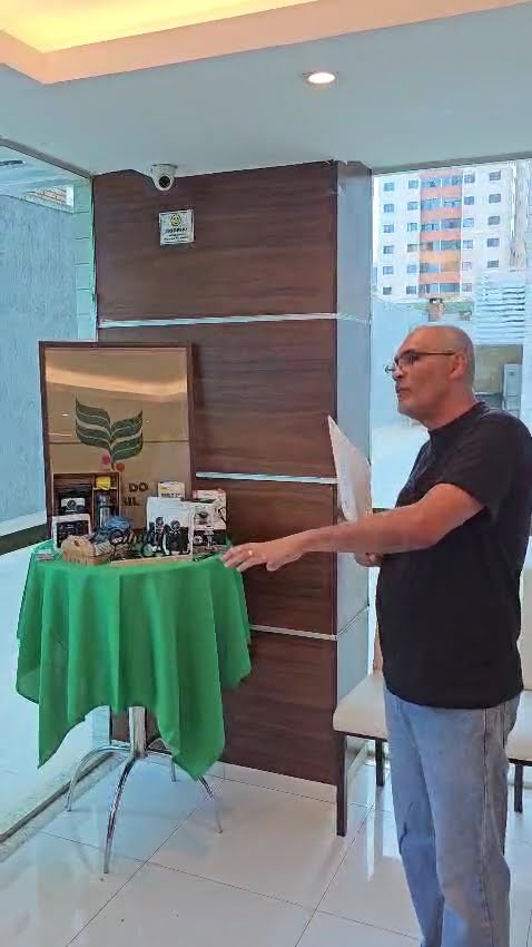 Momento do curso de barista