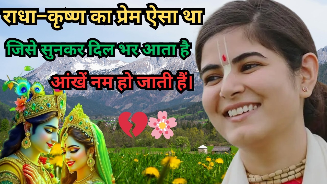 राधा–कृष्ण का प्रेम मिलन से नहीं भावना से जुड़ा था। यह कथा दिल को छू जाती है आंखें नम कर देती है। 🌸🙏