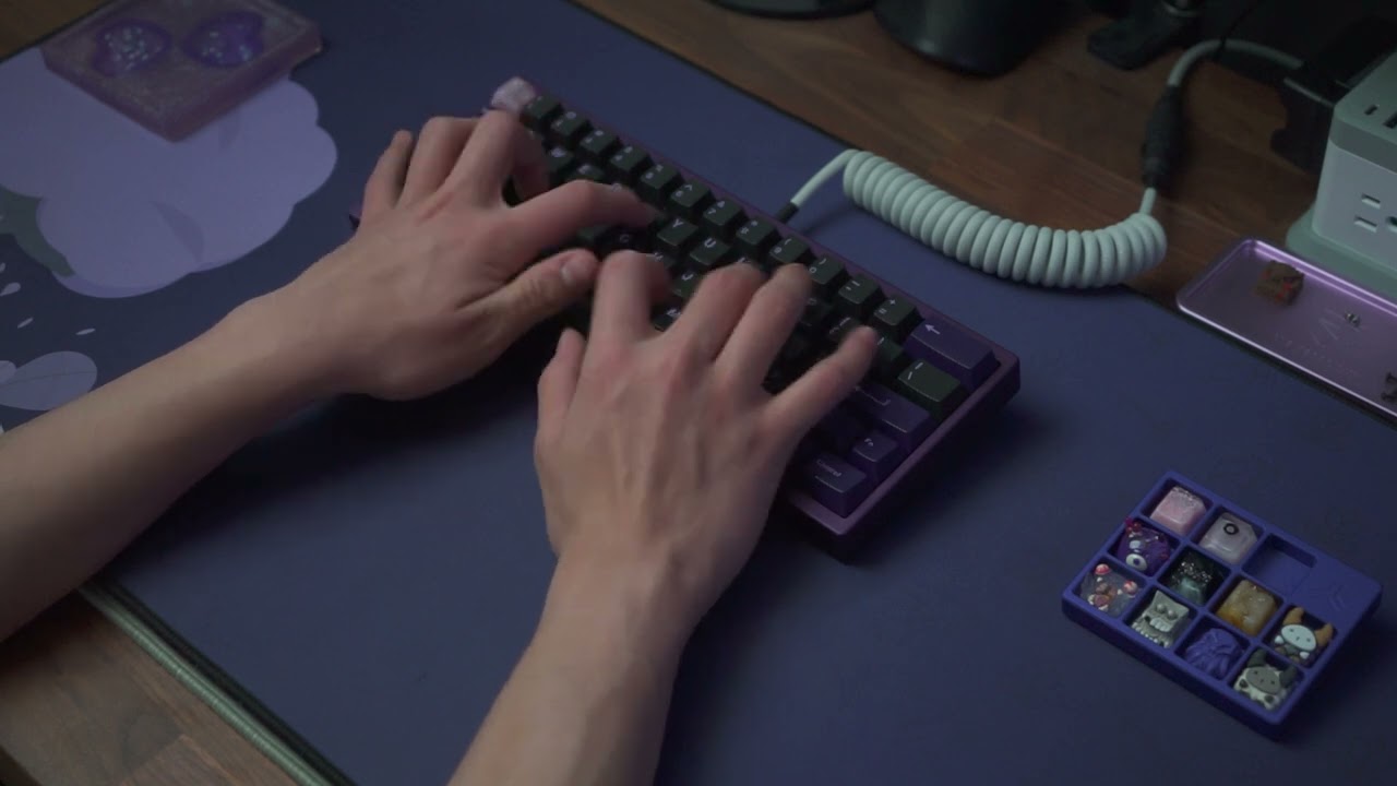 Indigo SingaKBD x TGR Unikorn R2.1 Retooled MX Blacks on Aluminum Sound Test