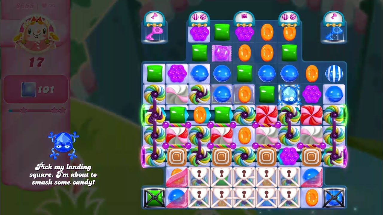 Candy Crush Saga Wie Zerstört Man Den Frosch candy crush saga level 6655 | NO BOOSTER | funtastic frog 🐸 level - YouTube