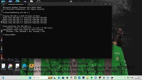 Sharing File Menggunakan Kabel UTP