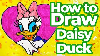 How to Draw Daisy Duck Easy Step by Step