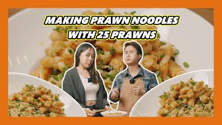 25 prawns for ONE super GAO bowl of prawn noodles | The Office Chef S2E5