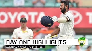 Pujara century puts India in box seat | Fourth Domain Test