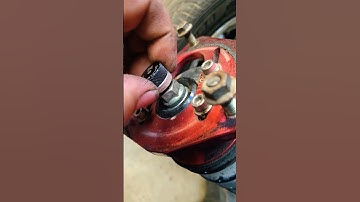 Taking the damper adjustment knob off to change the top plates