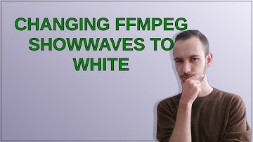 Changing ffmpeg showwaves to white