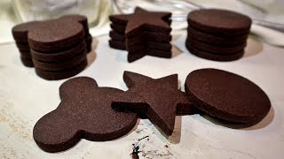 Easy Cut-Out Chocolate Sugar Cookies | Just 5 Ingredients! | No Spread Cookie Recipe