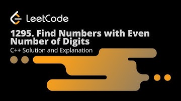 Leetcode 1295. Find Numbers with Even Number of Digits (Solution + Explanation)