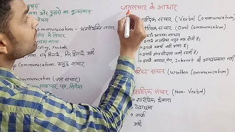 Live -Types Of Communication - संचार के प्रकार
