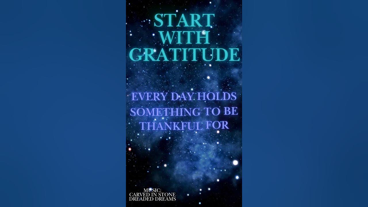 Start With Gratitude