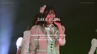 JKT48 Team KIII - Saka Agari [Viny Oshicam] at Fajar Sang Idola HS Fest (051019)