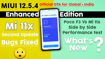 Second Enhanced Edition Update for Mi 11x | MIUI 12.5.4 Official update for Mi 11x and Poco F3