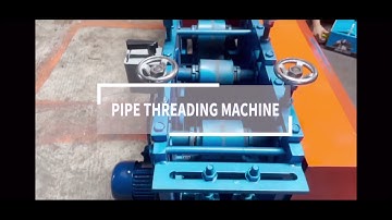 Semi automatic pipe threading machine
