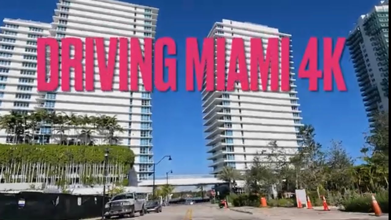 Driving Miami - West Avenue, Sunset Harbour Drive, and Purdy Avenue - South Beach 