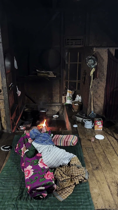 suasana tengah malam jumat keliwon,saat tidur nyenyak didapur kampung #rumahtengahhutan #malamjumat