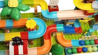 Marble run race ASMR ☆ Build a marble track with lego duplo