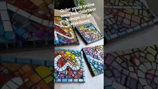 Mosaic door numbers.