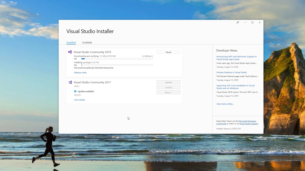 CIS 60 - Visual Basic - Modify Visual Studio Install .NET - YouTube