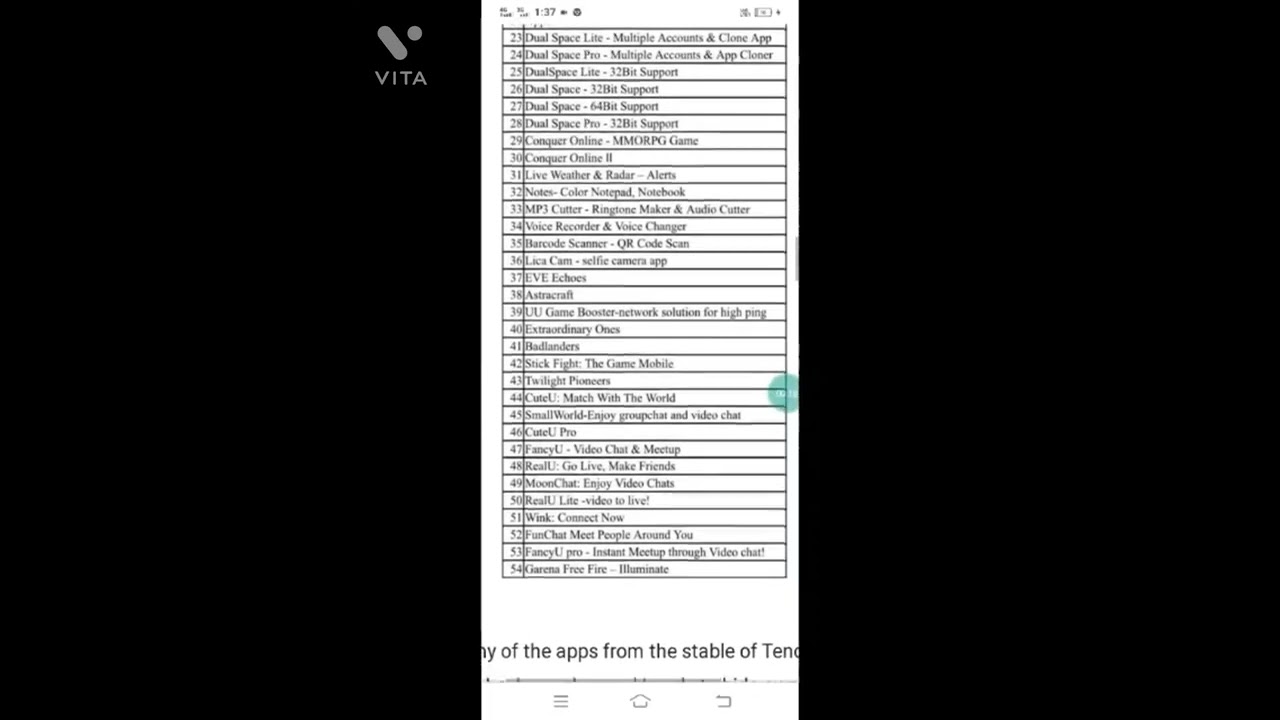 😭😭 FREE FIRE permanent ban 54 app list 💔💔