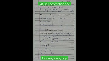 Class 12 chemistry notes | Chemical kinetics complete notes | pdf link in description | JEE | NEET