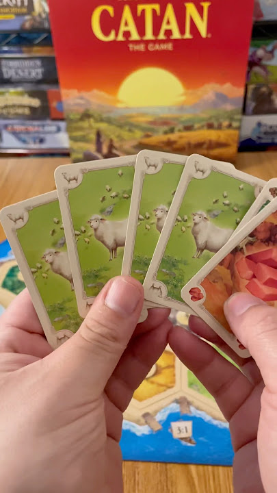 What do you have to trade? 🐑🐑🐑🐑 #gamenight #tabletopgames #boardgames #catan
