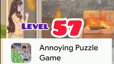 Annoying puzzle game level 57 Rescue Jack from the fire