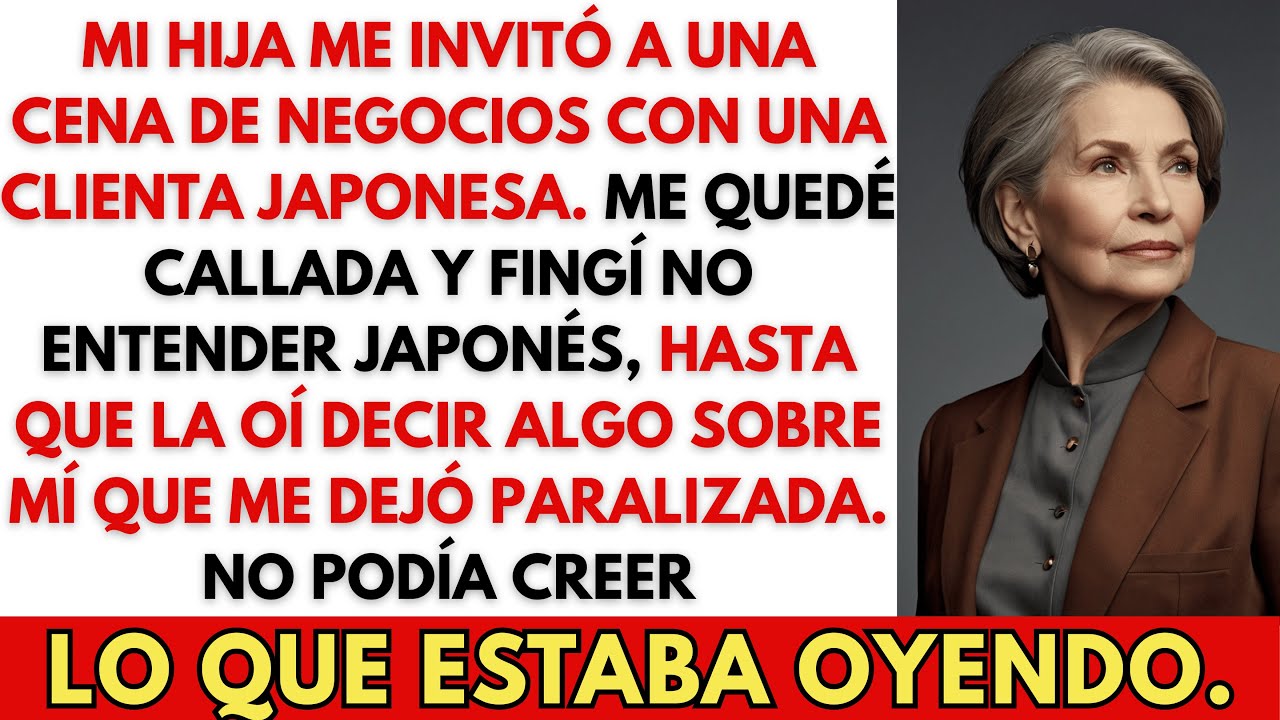 Mi hija no sabía que hablaba japonés. Cuando escuché lo que dijo de mí en la cena…
