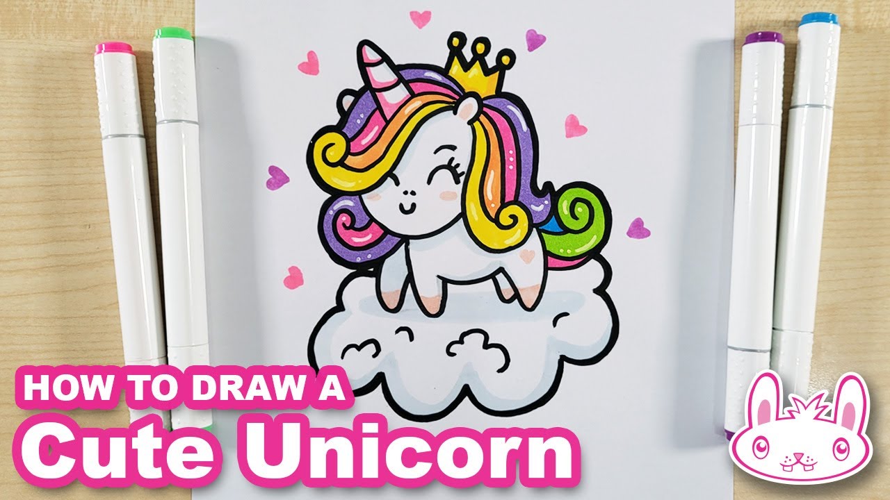 How to Draw a Cute Unicorn | Drawing Tutorial - YouTube
