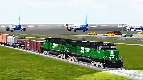 Train Sim - Airport Using GE Dash 9 - Simulasi Kereta Api