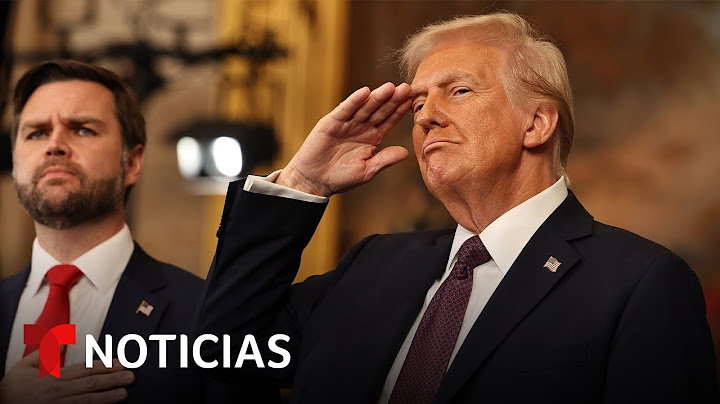 Vea en 6 minutos 3 horas históricas por el regreso de Trump a la Casa Blanca | Noticias Telemundo