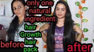 Hair Growth Hair Pack|| just one ingredient only||  results and natural||simple method
