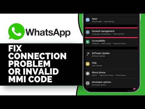 How to Fix Connection Problem or Invalid MMI Code WhatsApp (2025 Guide)