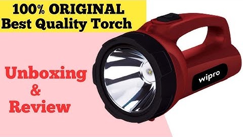 Wipro Torchlight Unboxing | Wipro Emerald Rechargeable Flashlight | Wipro Torch Review In Hindi