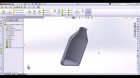 Shell Operation, Solidworks Tutorial