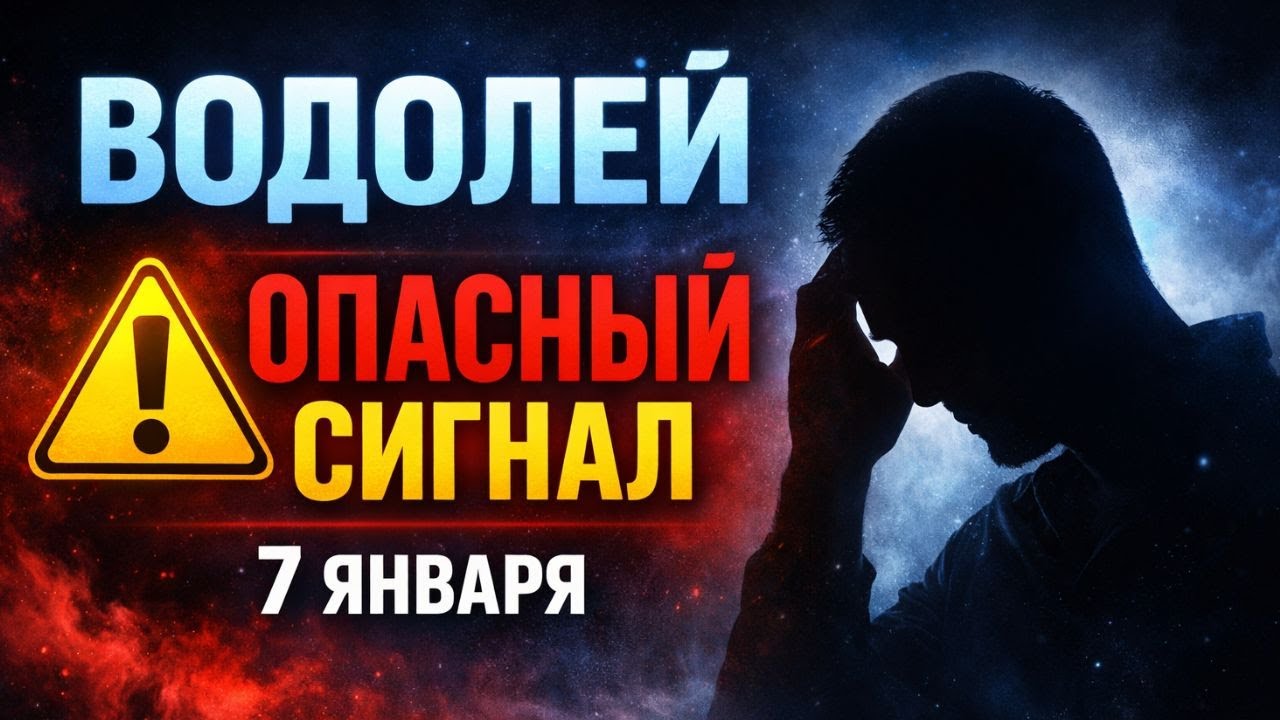 ВОДОЛЕЙ ⚠️ 7 ЯНВАРЯ — ОПАСНЫЙ СИГНАЛ. МОЖЕТ НАЧАТЬСЯ ЧЁРНАЯ ПОЛОСА