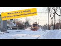 Winter/Schneechaos in Leipzig - LVB Winterdienst im Dauereinsatz / LVB Straßenbahn - LVB Schneepflug